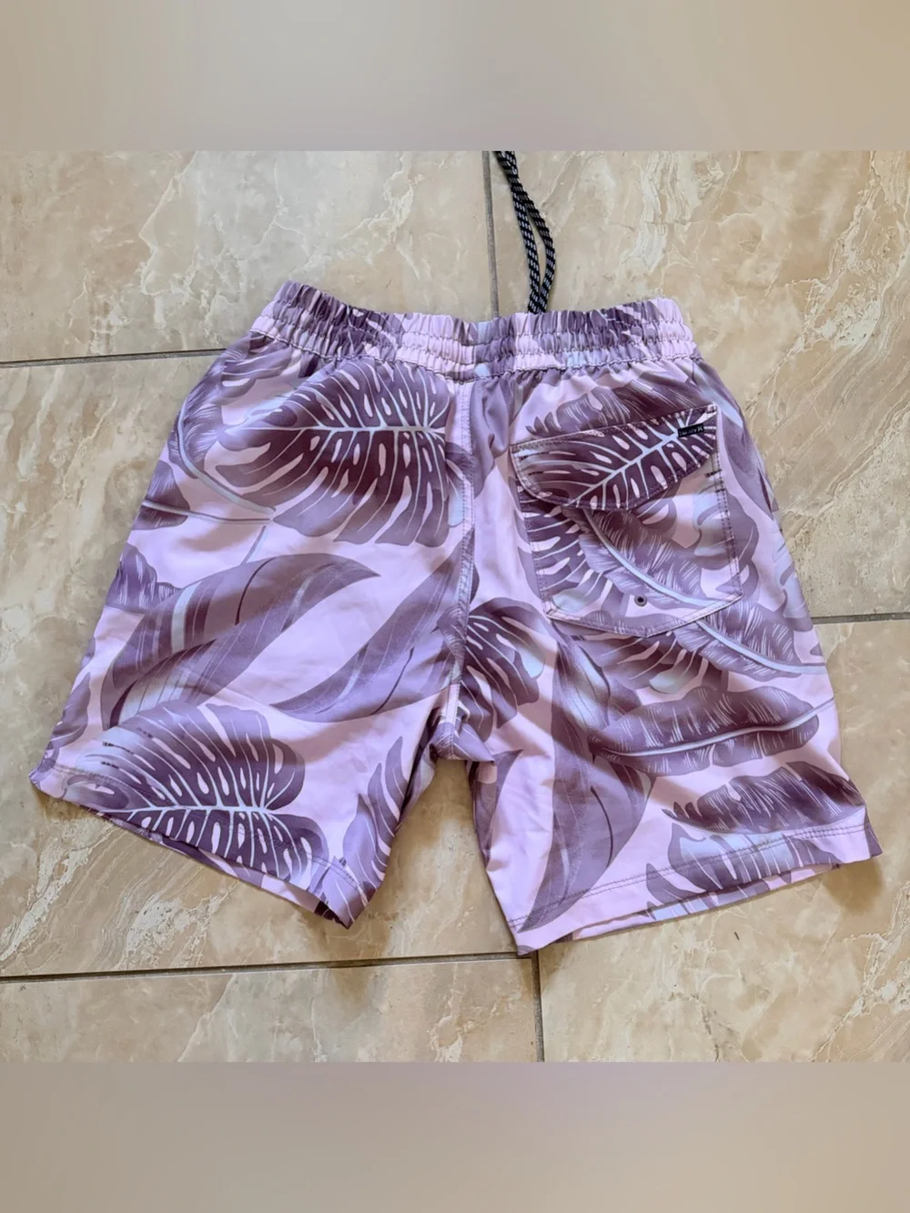 Hurley Purple Leaf Print Shorts